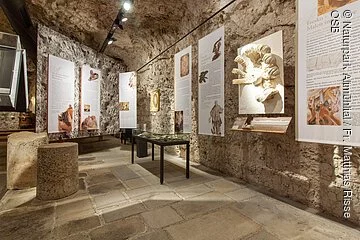 Ausstellungsraum des Besucherzentrum Felsenkeller