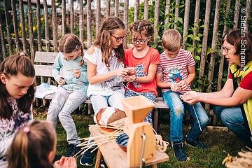 Vom Korn zum Brot - Kinderveranstaltung im Bauerngarten