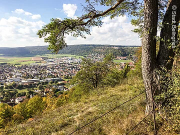 Wanderer mit dem Blick auf Beilngries