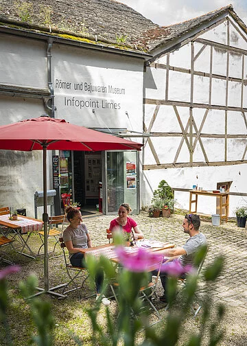 Biergarten des Römer und Bajuwaren Museums Kipfenberg